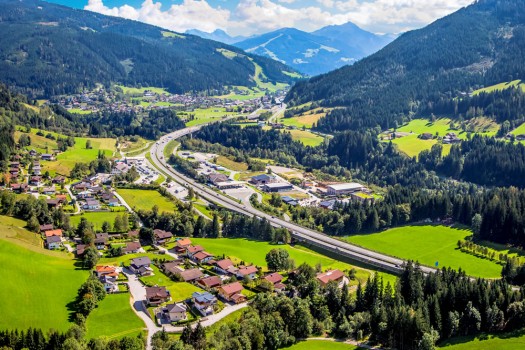 Blick über Eben im Pongau